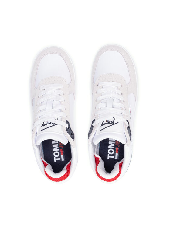 Tommy Jeans Snīkeri Tommy Jeans Iconic Flatform EN0EN01421 Balts