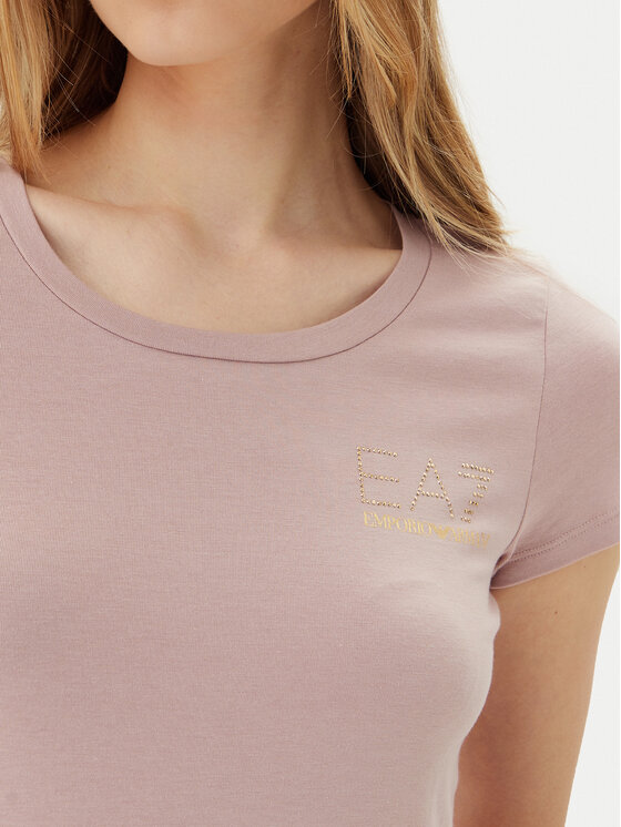 EA7 Emporio Armani EA7 Emporio Armani Футболка 8NTT65 TJDQZ U4079 Рожевий Regular Fit