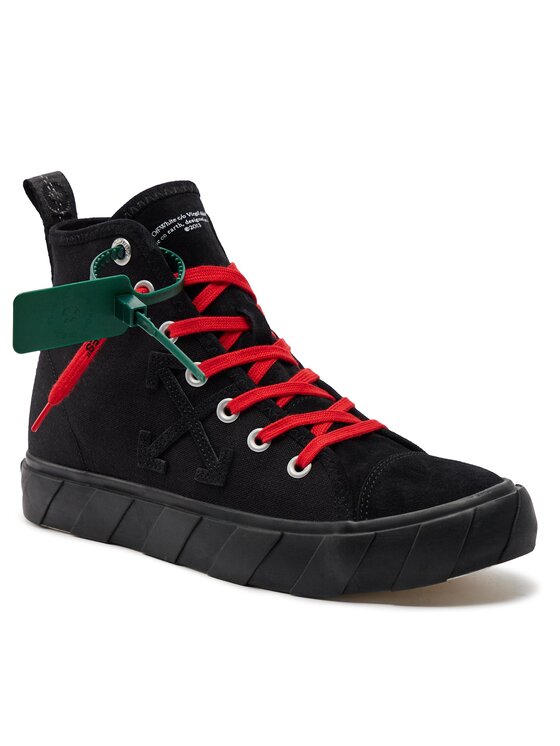 Off-White Modne superge Off-White Mid Top Vulcanized Canvas IA119S22LEA0011010 Črna