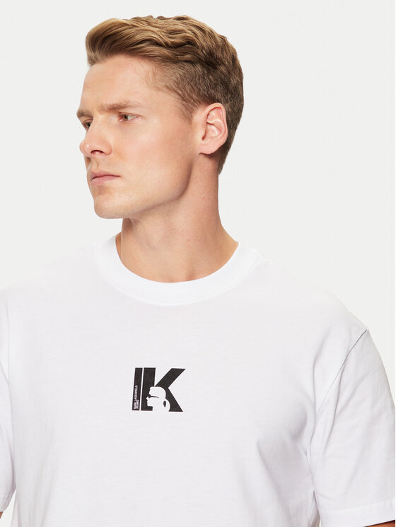 Karl Lagerfeld Jeans Karl Lagerfeld Jeans T-shirt A1M17044 Bijela Regular Fit