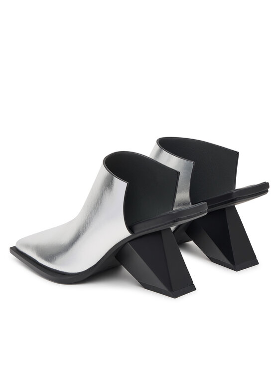 United Nude Klapki United Nude Rockit Mule III 1104214116 Srebrny