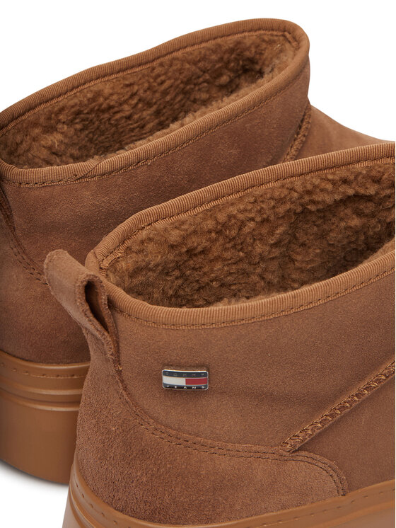 Tommy Jeans Śniegowce Tommy Jeans Tjw Suede Platform Boots Wl EN0EN03158 Brązowy jasny