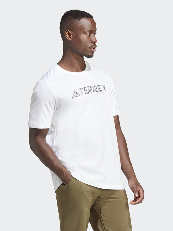 adidas adidas Футболка Terrex Classic Logo HZ1400 Білий Regular Fit