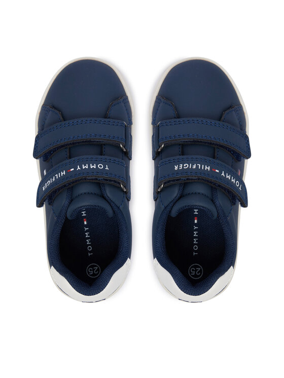 Tommy Hilfiger Sneakers Tommy Hilfiger Low Cut Velcro Sneaker T1X9-35216-1355 M Blu scuro
