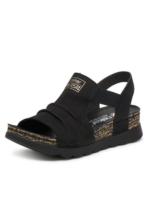 Rieker Sandale Rieker 64463-01 Negru