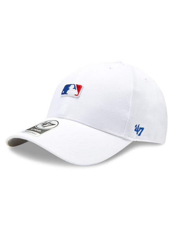 47 Brand Cepure ar nagu 47 Brand MLB Batter Man Logo Base Runner Snap '47 MVP MLB-BRMPS01WBP-WH Balts