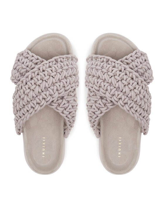 Inuikii Шльопанці Inuikii Woven Stones 70104-105 202 Сірий