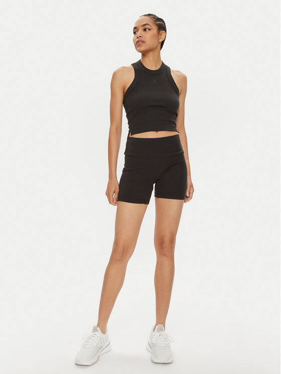 adidas adidas Топ Lounge IR8785 Чорний Slim Fit