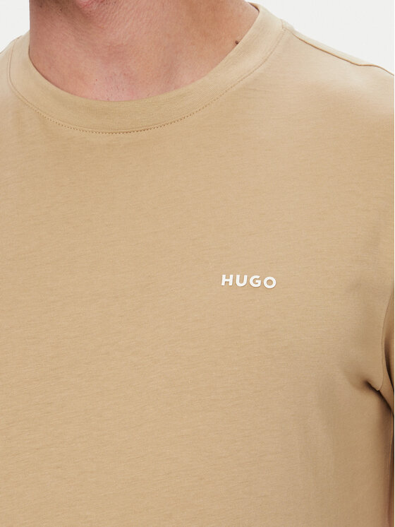 HUGO HUGO Camiseta Dero222 50466158 Beis Regular Fit