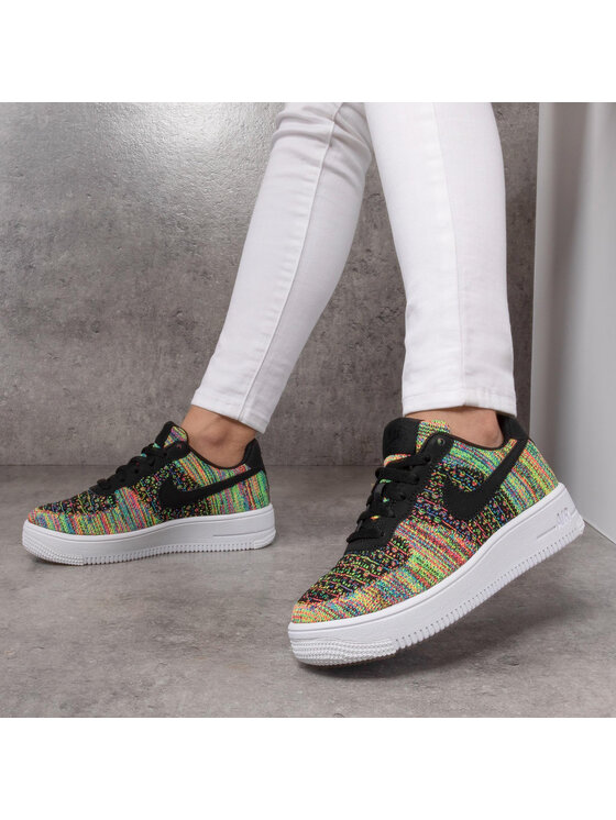 Sneakersy Nike Air Force Flyknit (Gs) BV0063 002 Černá