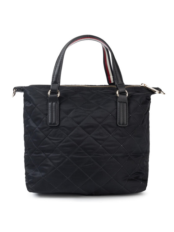 Tommy Hilfiger Borsetta Tommy Hilfiger Poppy Small Tote AW0AW07393 Blu scuro
