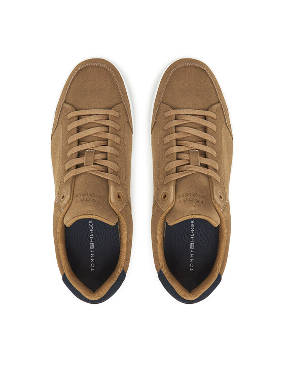 Tommy Hilfiger Sneakers Tommy Hilfiger Th Court Summer Suede FM0FM05517 Marrone