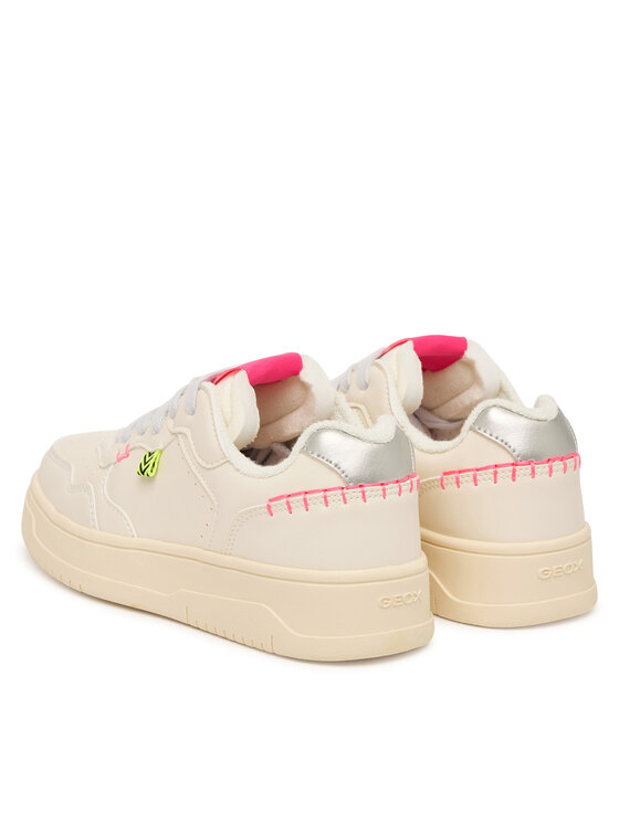 Geox Sneakersy Geox J Lestrella Girl J56NLC 000BC C1M1W S Écru