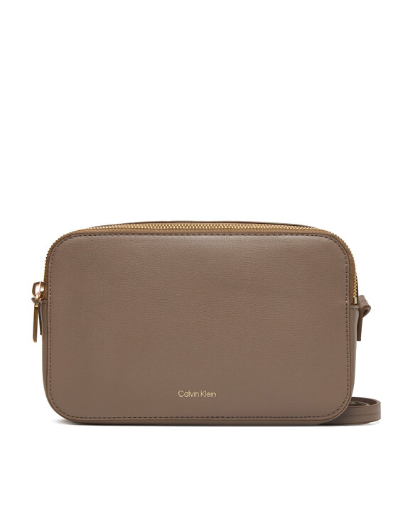 Calvin Klein Borsetta Calvin Klein Foil Logo Elongated Camera Bag LV04F3276G Beige