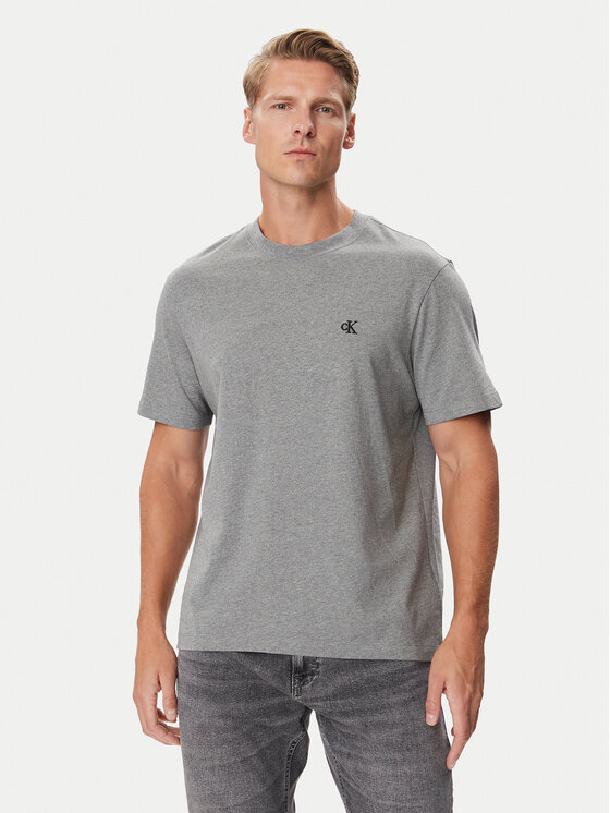 Calvin Klein Jeans Calvin Klein Jeans Camiseta Easy Monologo LV04RC275G Gris Regular Fit