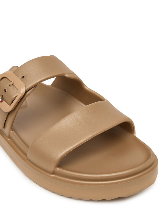 Tommy Hilfiger Natikači Tommy Hilfiger Double Strap FW0FW09114 Bež