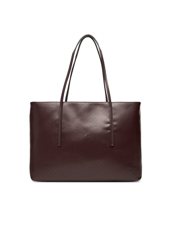Calvin Klein Torbica Calvin Klein Emblem Aop Tote W/ Pouch LV04F3266G Tamnocrvena
