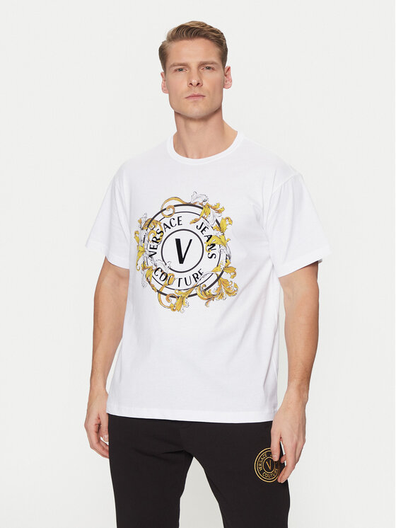 Versace Jeans Couture Versace Jeans Couture Футболка 78GAHC01 Білий Regular Fit