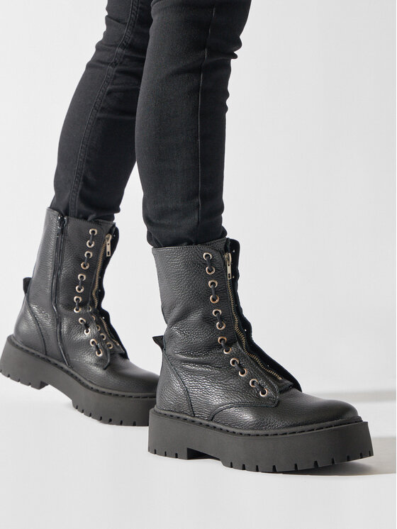 Steve Madden Черевики туристичні Steve Madden Odilia Bootie SM11002631 SM11002631-017 Чорний