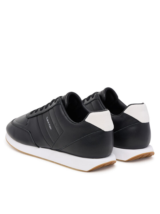 Calvin Klein Laisvalaikio batai Calvin Klein Retro Runner Lth Tape YM0YM01381 Juoda