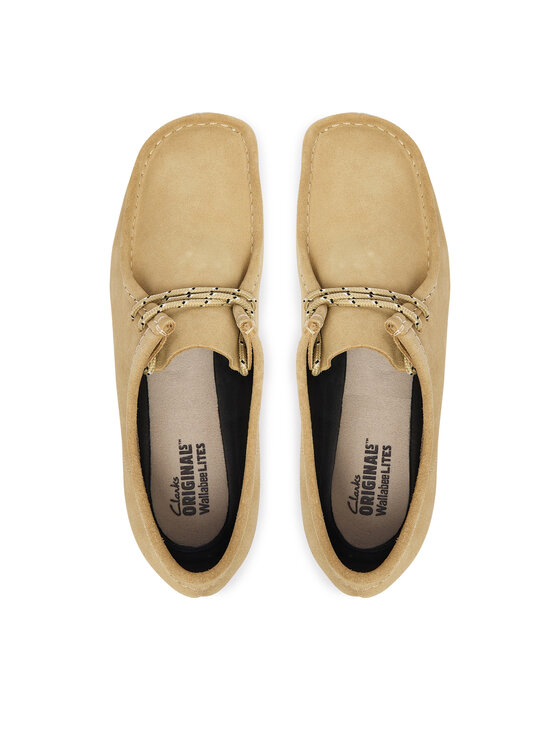 Clarks Туфлі Clarks Wallabee Lite 26327369 Бежевий