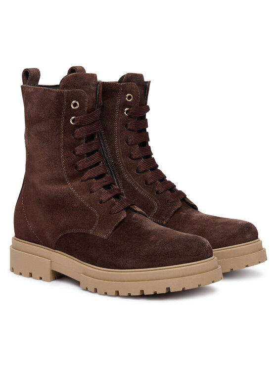Tommy Hilfiger Šnurovacia obuv Tommy Hilfiger T4A5-35172-1429 S Hnedá