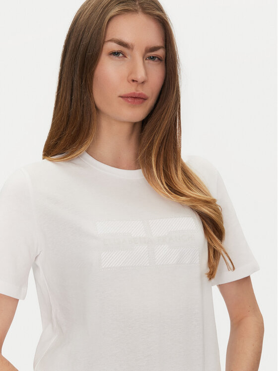 Elisabetta Franchi Elisabetta Franchi T-Shirt MA-002-51E2-V200 Λευκό Regular Fit
