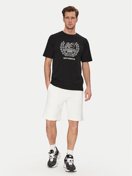 New Balance New Balance Majica MT51974 Črna Relaxed Fit