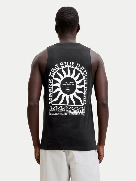 Jack & Jones Jack & Jones Camiseta sin mangas Sunset 12297705 Negro Relaxed Fit
