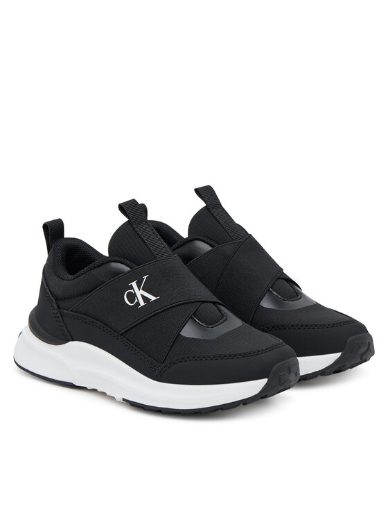 Calvin Klein Sneakersy Calvin Klein Low Cut Sneaker V3X9-83172-1845 S Černá