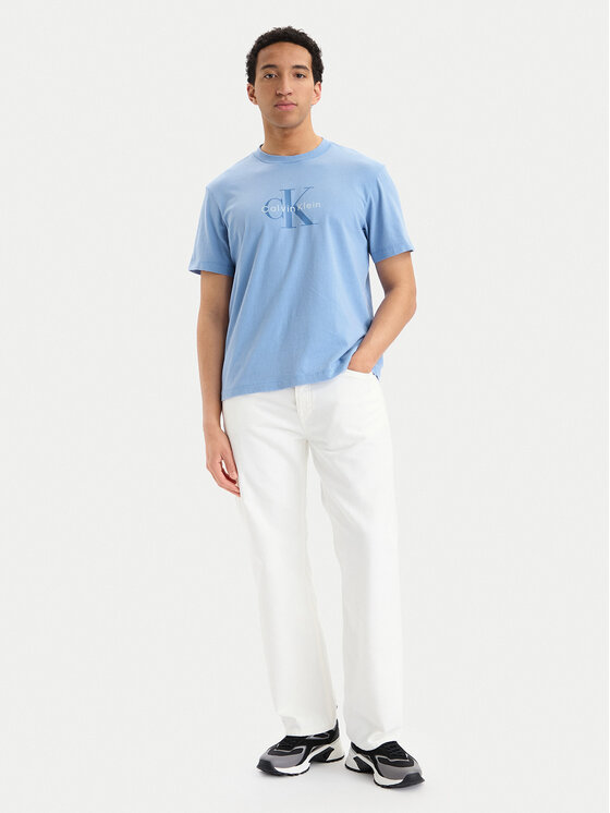 Calvin Klein Jeans Calvin Klein Jeans Camiseta SS 20S LV04RG832G Azul claro Regular Fit