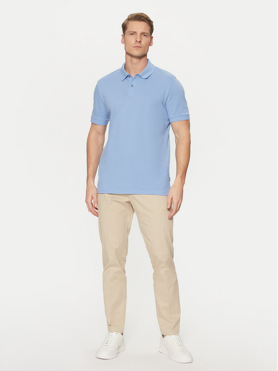 BOSS BOSS Поло Pallas 50468362 Голубий Regular Fit