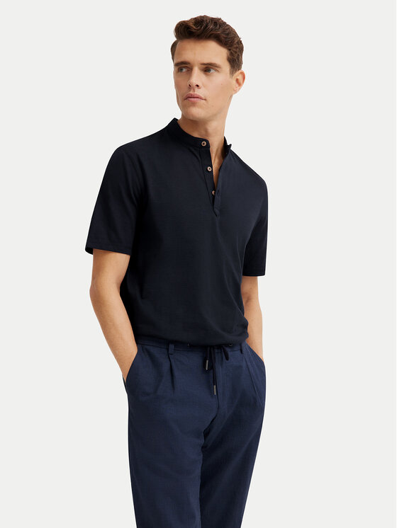 Bugatti Bugatti Polo 8150-75021C Azul marino Regular Fit
