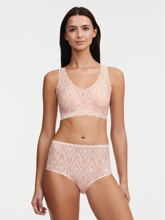 Chantelle Chantelle Klasične spodnje hlačke z visokim pasom Soft Stretch C11D70 Roza