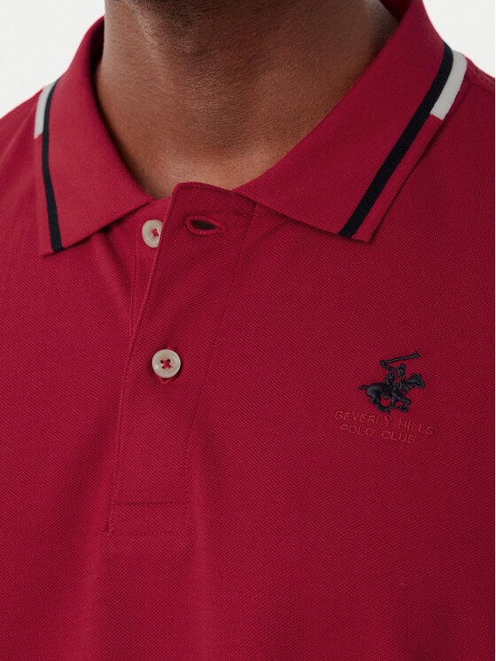 Beverly Hills Polo Club Beverly Hills Polo Club Polo P-SS26M-P2525 Rojo Regular Fit