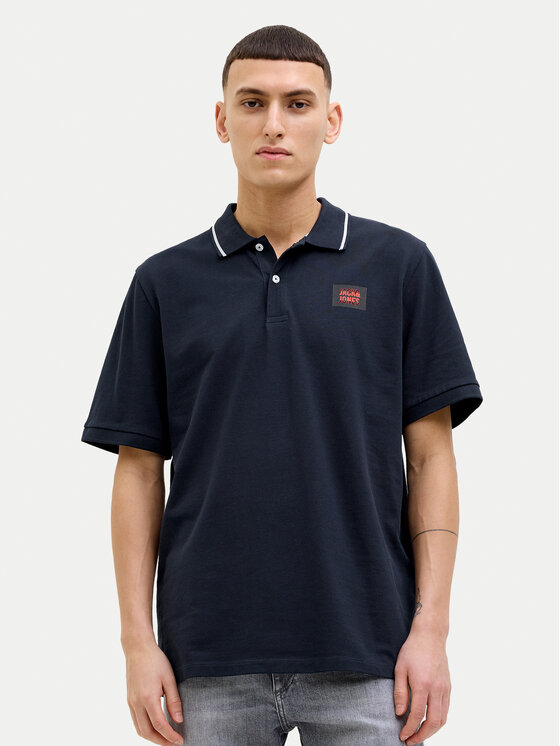 Jack & Jones Jack & Jones Поло Hudson 12269238 Cиній Regular Fit