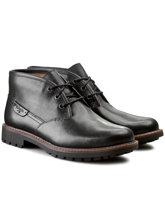 Clarks Bakancs Clarks Montacute Duke 203510967 Fekete