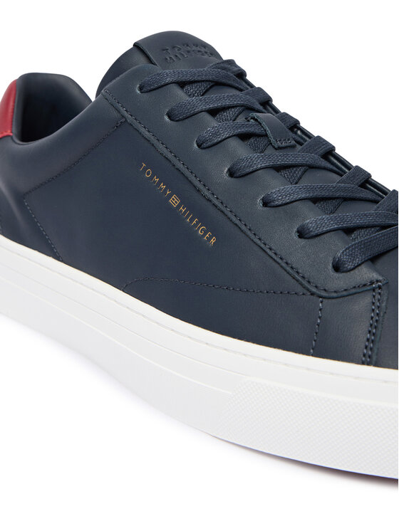 Tommy Hilfiger Superge Tommy Hilfiger Premium Dress Cupsole Lth FM0FM05572 Mornarsko modra