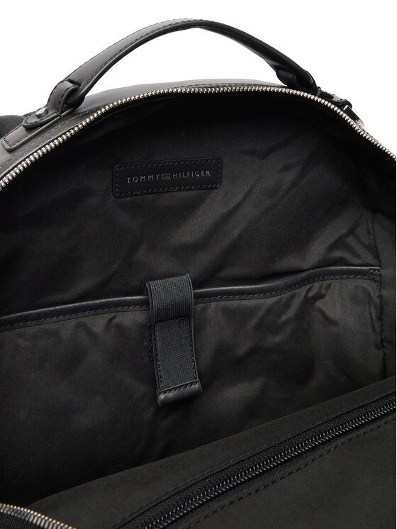 Tommy Hilfiger Nahrbtnik Tommy Hilfiger Th Business Leather Backpack AM0AM14162 Črna