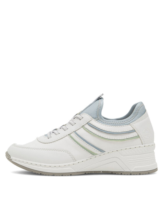 Rieker Sneakersy Rieker N4381-80 Bílá