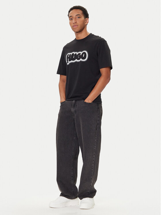HUGO HUGO Camiseta Nulibax 50549155 Negro Regular Fit