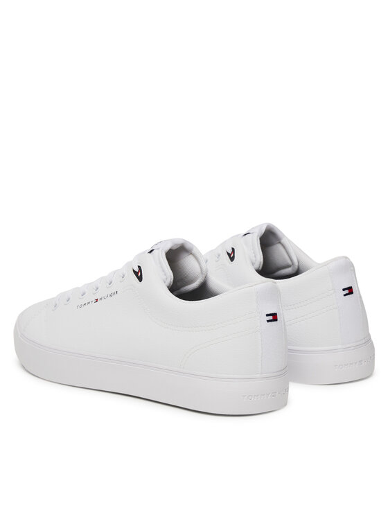Tommy Hilfiger Snīkeri Tommy Hilfiger Th Hi Vulc Core Low Lth Ii Ess FM0FM05511 Balts