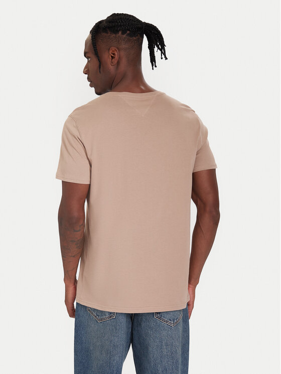 Tommy Jeans Tommy Jeans Camiseta DM0DM04411 Beis Regular Fit