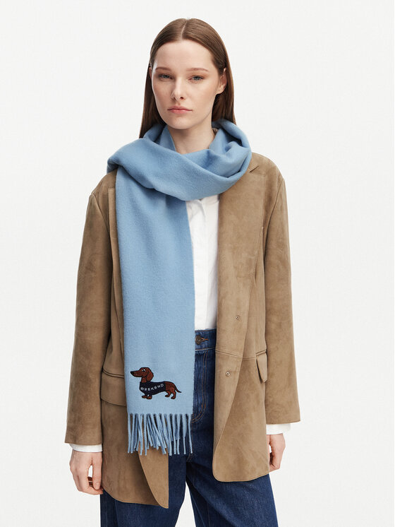 Weekend Max Mara Шарф Weekend Max Mara Fascia 2615541034 Блакитний