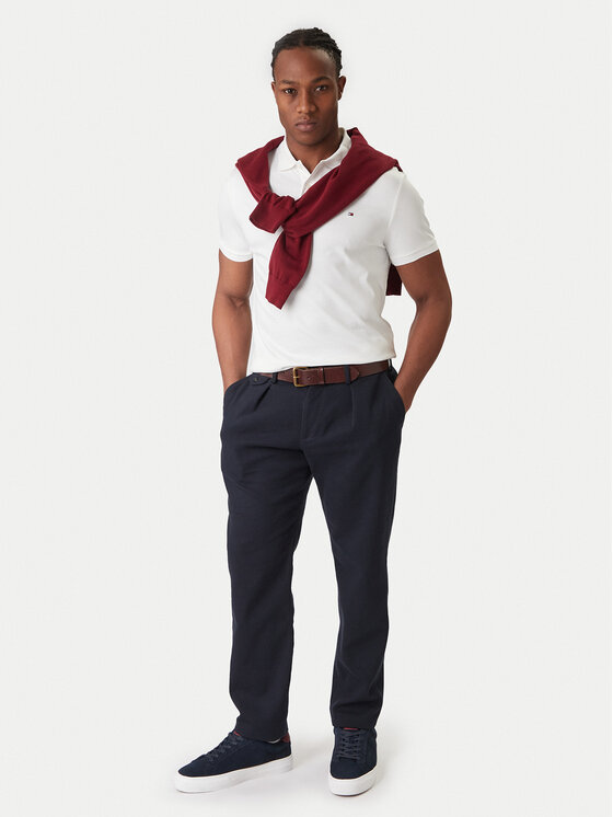 Tommy Hilfiger Tommy Hilfiger Pólóing Essential MW0MW35585 Fehér Regular Fit