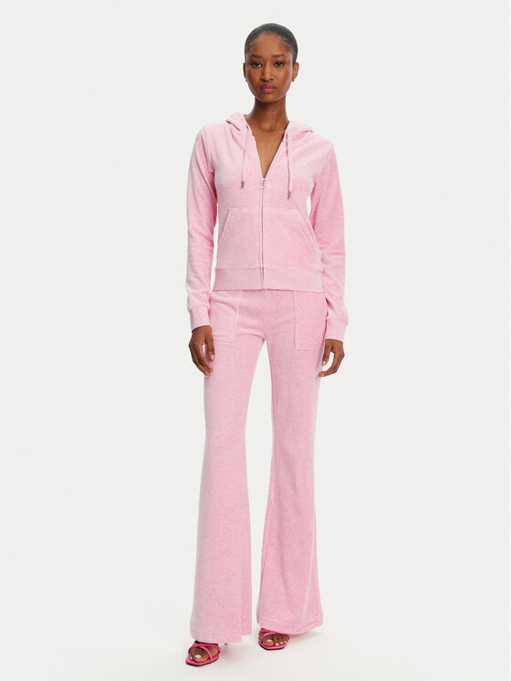 Juicy Couture Juicy Couture Donji dio trenerke Layla JCSEBJ001 Ružičasta Flared Leg
