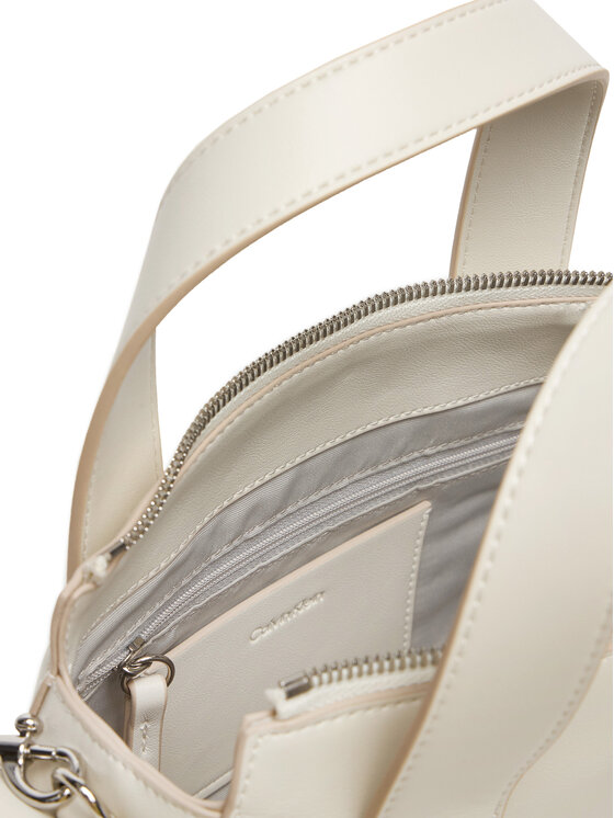 Calvin Klein Borsetta Calvin Klein Webbing Strap Pocket Bag LV04F3291G Bianco