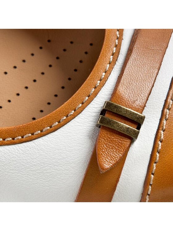 Clarks Балеринки Clarks Henderson Bird 261080474 White Leather