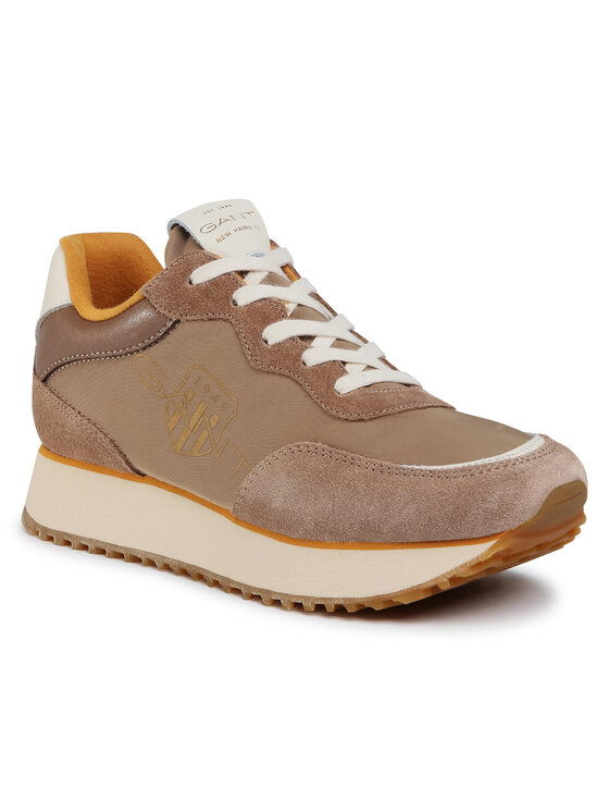 GANT Bevinda - Scarpe Da Ginnastica Donna In Pelle Scamosciata E Tessuto, Suola In Gomma, Logo Laterale E Toppa Sulla Linguetta - 4