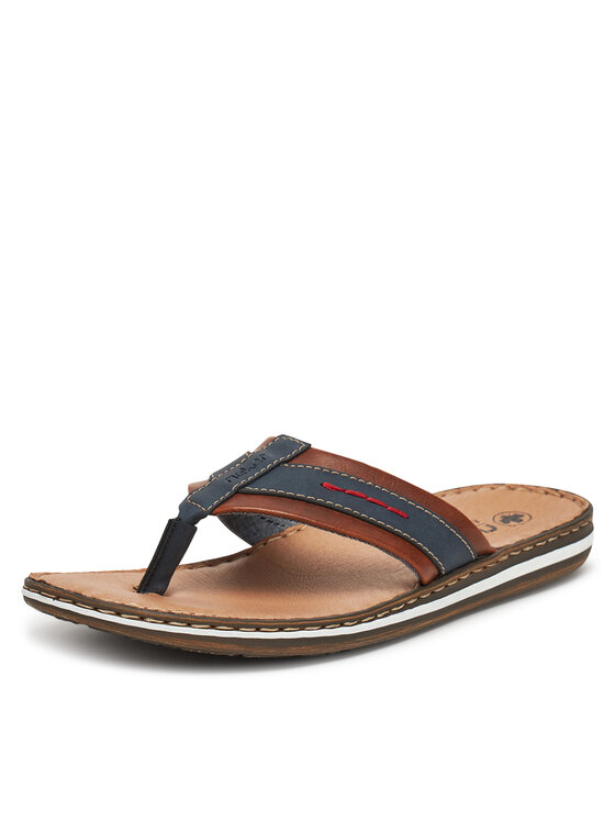 Rieker Čības uz pirksta Rieker 21072-14 Tumši zils